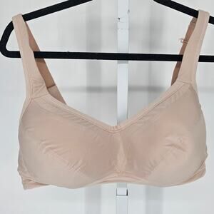 Torrid Active Womens Sz 46C Full Coverage T Shirt Bra Light Beige